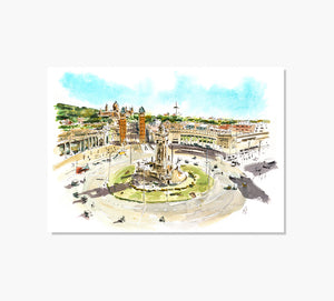 Spain Square Art Print