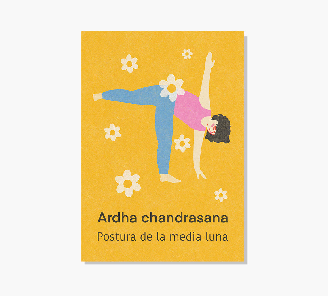 Yoga Ardha Chandrasana Art Print