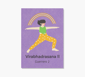 Yoga Virabhadrasana 2 Art Print