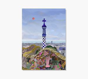 Park Güell Sunset Art Print