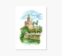 Cargar imagen en el visor de la galería, Sevilla Torre del Oro Art Print