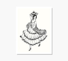 Load image into Gallery viewer, Dorado Bailadora de Flamenco Art Print