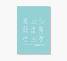 Load image into Gallery viewer, Minimal Icono Barcelona Art Print