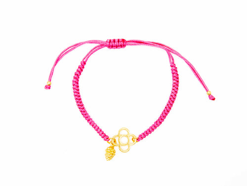 PULSERA PANOT DE BARCELONA ROSA OSCURO