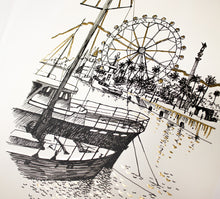 Cargar imagen en el visor de la galería, Dorado Port Barcelona Art Print