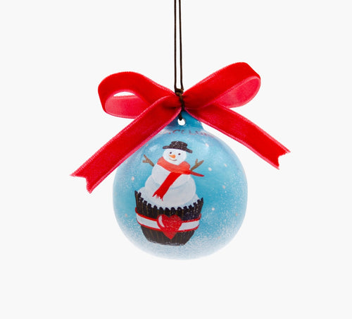 BOLA DE NAVIDAD PARA COLGAR - MUÑECO DE NIEVE