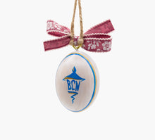 Cargar imagen en el visor de la galería, HUEVO DE MADERA PARA COLGAR - LOS MOTIVOS AZULES