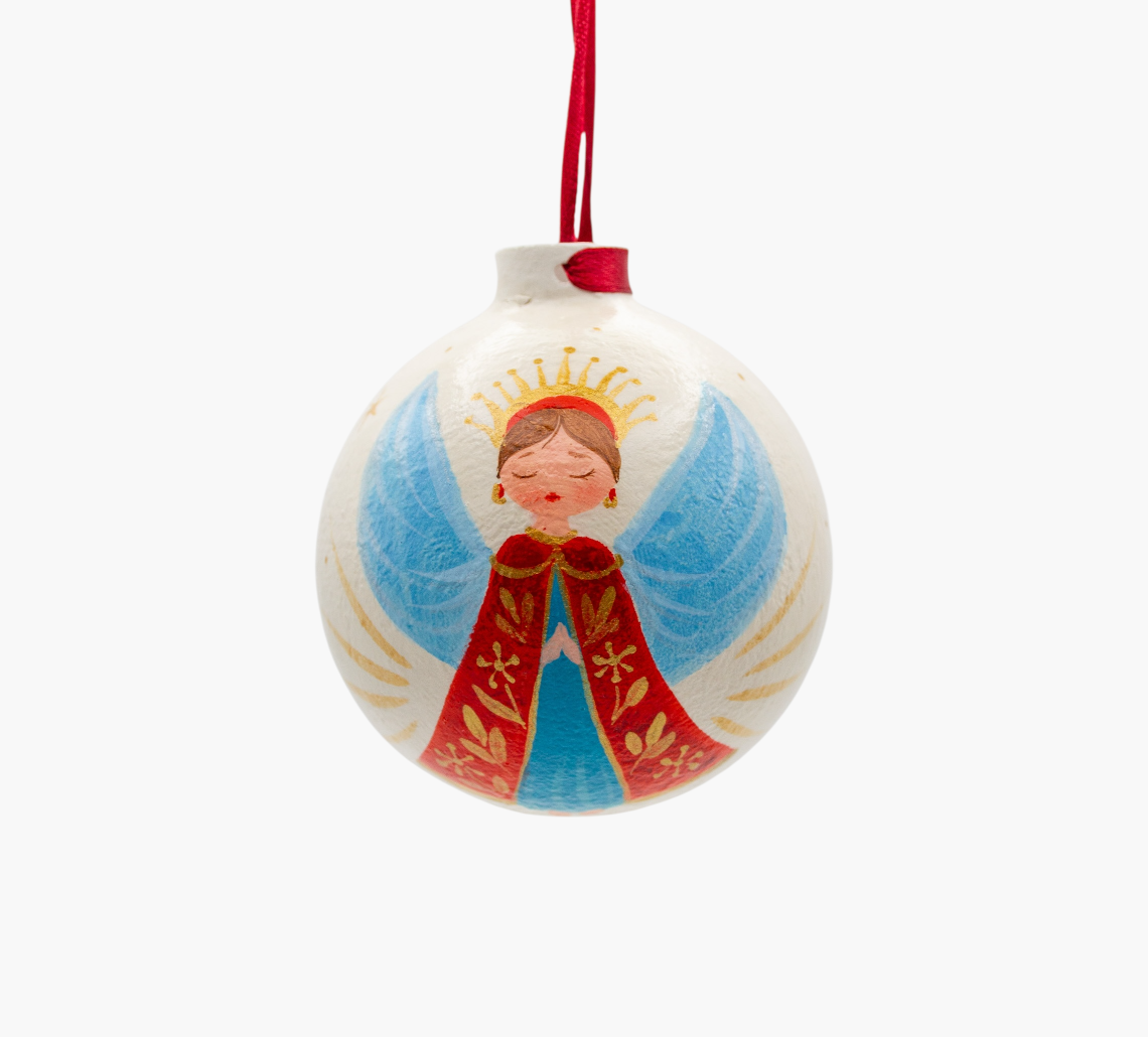 BOLA GRANDE DE NAVIDAD PARA COLGAR - UN ÁNGEL