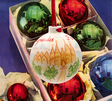 Cargar imagen en el visor de la galería, BOLA GRANDE DE NAVIDAD PARA COLGAR - SAGRADA FAMILIA