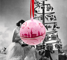 Cargar imagen en el visor de la galería, BOLA DE NAVIDAD PARA COLGAR - CUIDAD ROSA CLARO