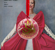 Cargar imagen en el visor de la galería, BOLA DE NAVIDAD PARA COLGAR - CUIDAD ROSA OSCURO