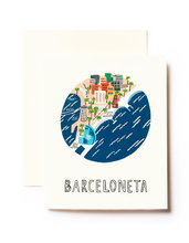 Cargar imagen en el visor de la galería, Pack de 3 Postales Eixample, Barceloneta, Gracia