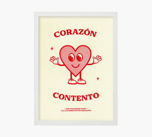 Print Corazón Contento