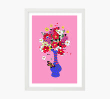 Cargar imagen en el visor de la galería, Retro Flowers Art Print