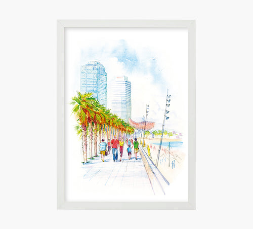 Barceloneta Art Print