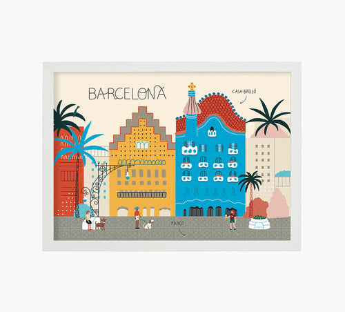 Casa Batlló/ Casa Amatller Art Print