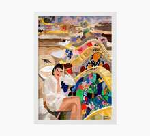 Load image into Gallery viewer, Girl in Park Güell Art Print