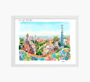 Park Güell Trencadis Art Print