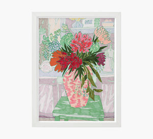 Bouquet in the Kitchen Art Print