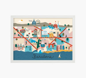 Print Mapa Barcelona