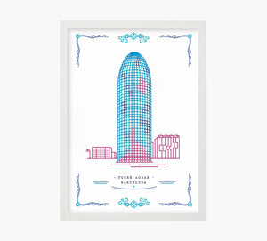 Torre Agbar Art Print