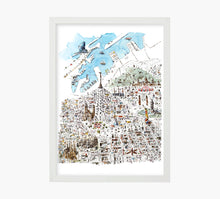 Cargar imagen en el visor de la galería, Barcelona Aerial View Art Print