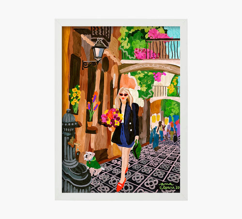 Las Calles de Barcelona Art Print
