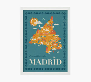 Print Madrid Mapa