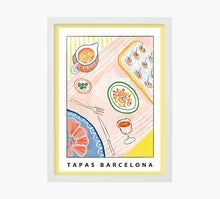 Load image into Gallery viewer, Sardinas Pinchos Sangria Tapas Barcelona Lámina Ar Print Mercilona Comida