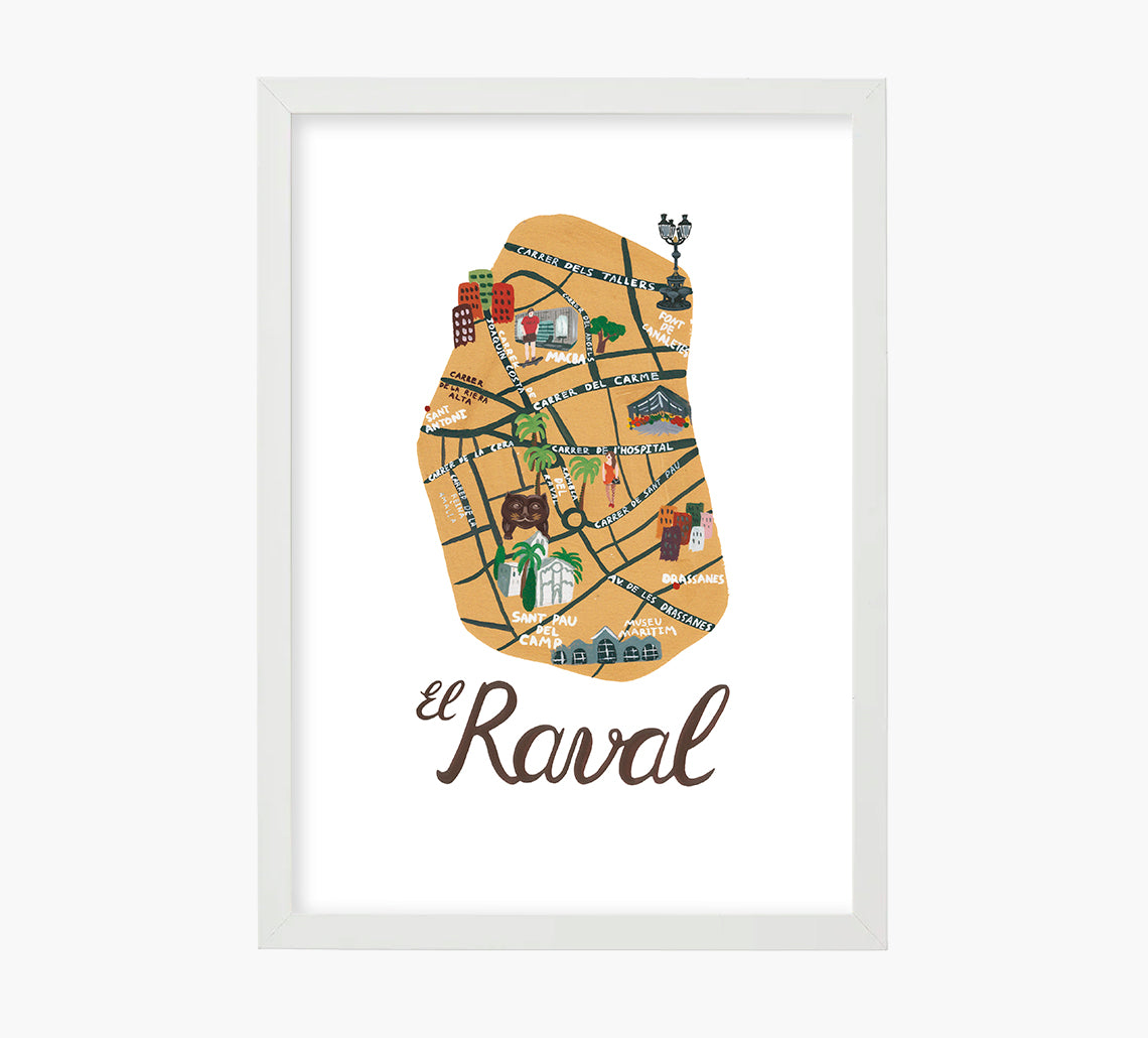 Raval Mapa Art Print – Mercilona