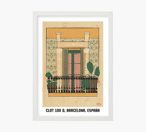 Fachada Clot 100 D, Barcelona, Art Print