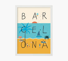 Cargar imagen en el visor de la galería, Playa Barcelona Art Print