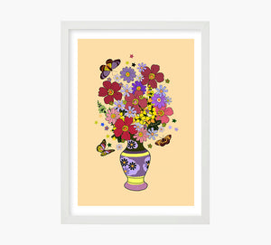 Print Evening Flowers