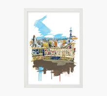 Cargar imagen en el visor de la galería, Colorful Park Güell Art Print