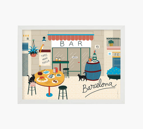Bar Barcelona Art Print