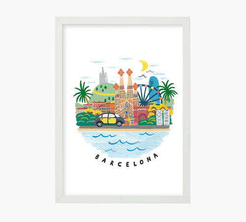 Catalejo Barcelona Art Print