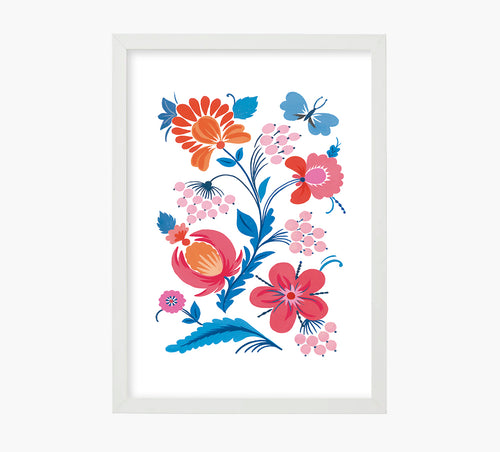 Rosa Mariposa Art Print