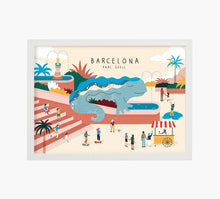 Cargar imagen en el visor de la galería, Drac Park Güell Art Print