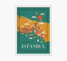 Cargar imagen en el visor de la galería, Istanbul Mapa Art Print