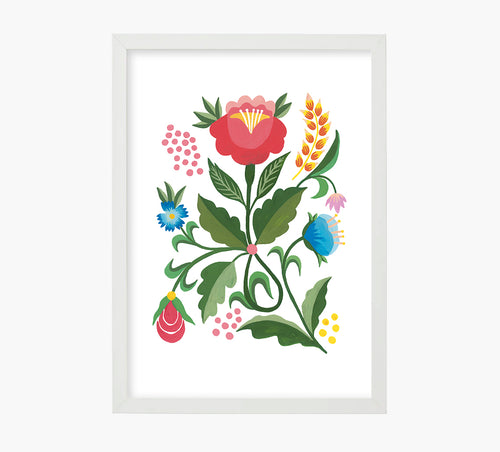 Rosa Etnica Art Print