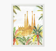 Cargar imagen en el visor de la galería, Print Sagrada Família Acuarela