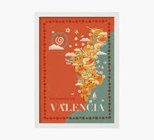 Cargar imagen en el visor de la galería, Print Valencia Mapa