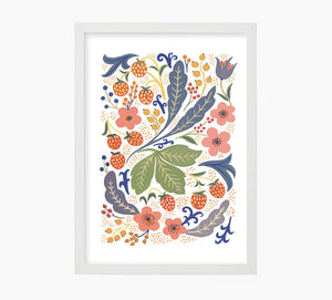 Campo de Frambuesas Art Print