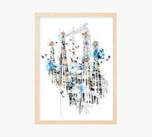 Cargar imagen en el visor de la galería, Sagrada Familia with Birds Art Print
