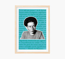 Load image into Gallery viewer, Print Simone de Beauvoir