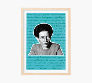 Print Simone de Beauvoir