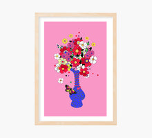 Cargar imagen en el visor de la galería, Retro Flowers Art Print