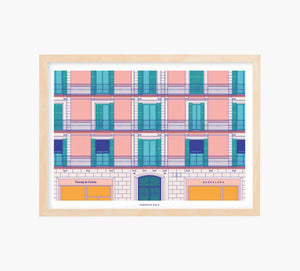 Passeig de Gracia Art Print