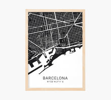 Cargar imagen en el visor de la galería, Plan Barcelona Art Print