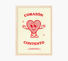 Cargar imagen en el visor de la galería, Corazón Contento Art Print